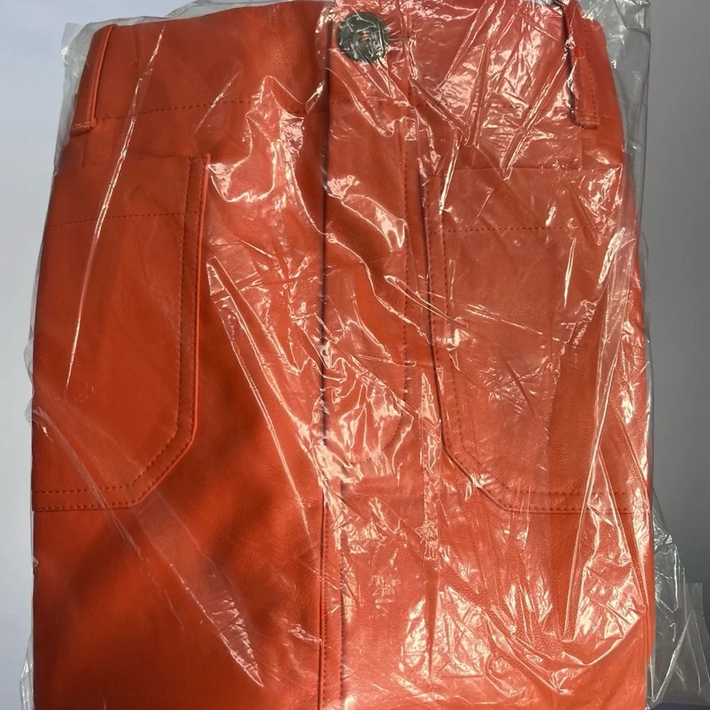 NWT Anthropologie The Colette Faux Leather Skirt by Maeve S - Picture 7 of 8